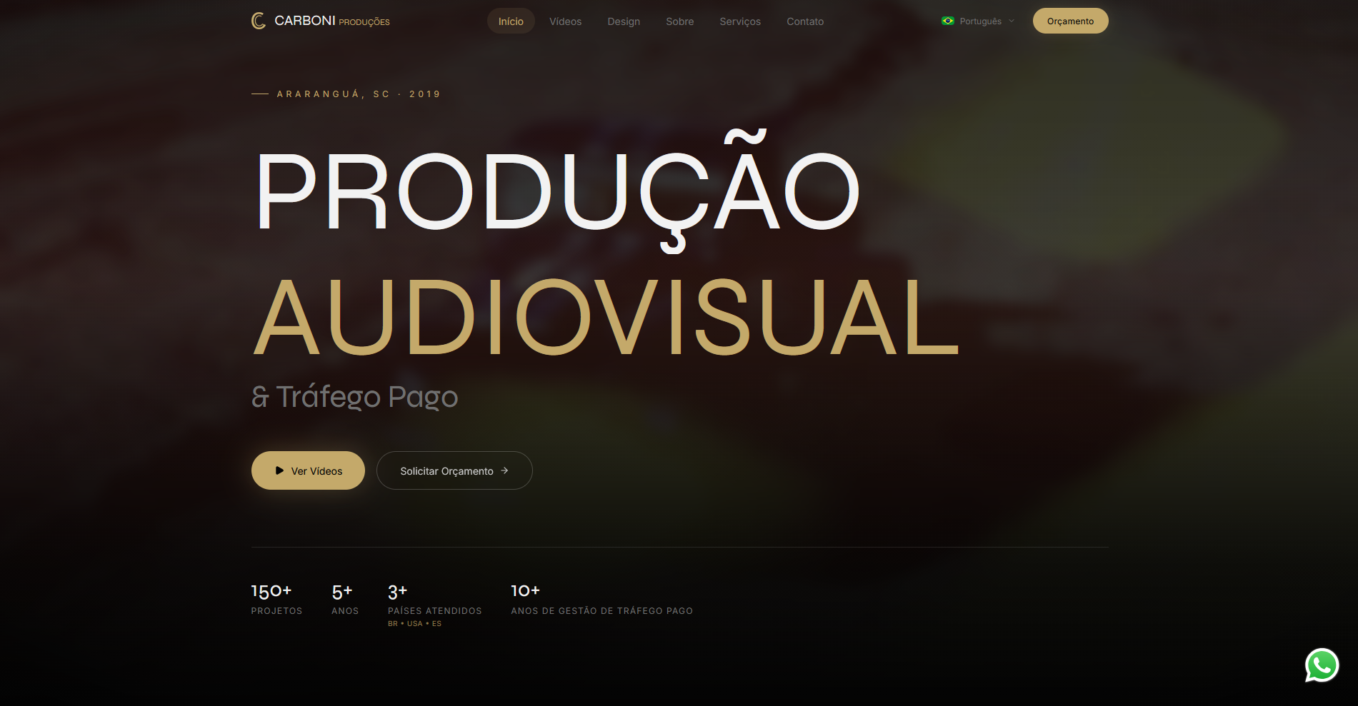 Preview do site carboniproducoes.com